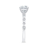 14 Kt White Gold Carizza Bridal Engagement Ring