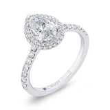 14 Kt White Gold Carizza Bridal Engagement Ring