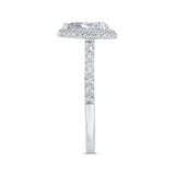 14 Kt White Gold Carizza Bridal Engagement Ring