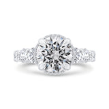 14 Kt White Gold Carizza Boutique Bridal Engagement Ring