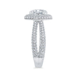 14 Kt White Gold Carizza Bridal Engagement Ring
