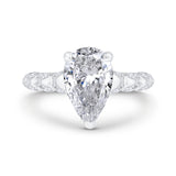 14 Kt White Gold Carizza Bridal Engagement Ring