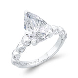 14 Kt White Gold Carizza Bridal Engagement Ring