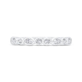 14 Kt White Gold Carizza Bridal Wedding Band