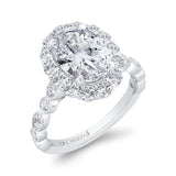 14 Kt White Gold Carizza Boutique Bridal Engagement Ring
