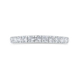 14 Kt White Gold Carizza Bridal Wedding Band