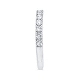 14 Kt White Gold Carizza Bridal Wedding Band