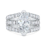 14 Kt White Gold Carizza Boutique Bridal Engagement Ring