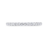 14 Kt White Gold Carizza Bridal Wedding Band