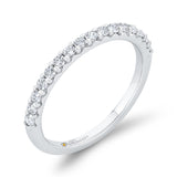 14 Kt White Gold Carizza Bridal Wedding Band