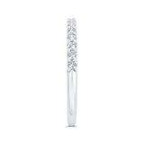 14 Kt White Gold Carizza Bridal Wedding Band