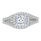 14 Kt White Gold Carizza Boutique Bridal Engagement Ring