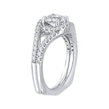 14 Kt White Gold Carizza Boutique Bridal Engagement Ring