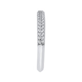 14 Kt White Gold Luminous Bridal Wedding Band