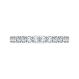 14 Kt White Gold Luminous Bridal Wedding Band