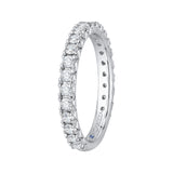 14 Kt White Gold Luminous Bridal Wedding Band