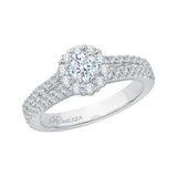 14 Kt White Gold Carizza Boutique Bridal Engagement Ring