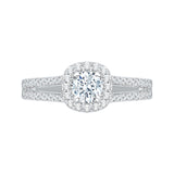 14 Kt White Gold Carizza Boutique Bridal Engagement Ring