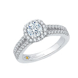 14 Kt White Gold Carizza Boutique Bridal Engagement Ring