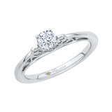 14 Kt White Gold Carizza Boutique Bridal Engagement Ring