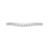 14 Kt White Gold Luminous Bridal Wedding Band