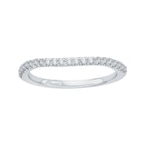 14 Kt White Gold Luminous Bridal Wedding Band