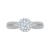 14 Kt White Gold Carizza Boutique Bridal Engagement Ring