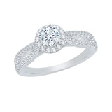 14 Kt White Gold Carizza Boutique Bridal Engagement Ring