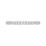 14 Kt White Gold Luminous Bridal Wedding Band