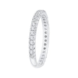 14 Kt White Gold Luminous Bridal Wedding Band