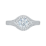 14 Kt White Gold Carizza Boutique Bridal Engagement Ring