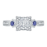 14 Kt White Gold Carizza Boutique Bridal Engagement Ring