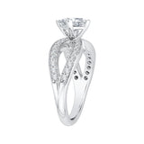 14 Kt White Gold Carizza Bridal Engagement Ring