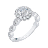 14 Kt White Gold Carizza Boutique Bridal Engagement Ring