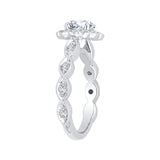 14 Kt White Gold Carizza Boutique Bridal Engagement Ring
