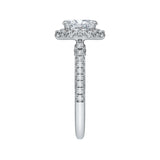 14 Kt White Gold Carizza Bridal Engagement Ring