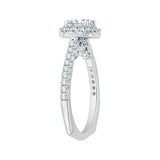 14 Kt White Gold Carizza Bridal Engagement Ring