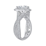 14 Kt White Gold Carizza Bridal Engagement Ring