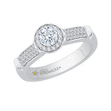 14 Kt White Gold Carizza Boutique Bridal Engagement Ring