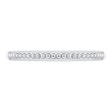 14 Kt White Gold Carizza Bridal Wedding Band
