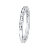 14 Kt White Gold Carizza Bridal Wedding Band