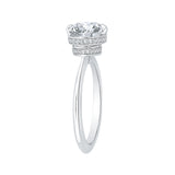 14 Kt White Gold Carizza Bridal Engagement Ring