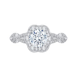 14 Kt White Gold Carizza Boutique Bridal Engagement Ring