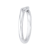 14 Kt White Gold Carizza Bridal Wedding Band