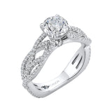 14 Kt White Gold Carizza Boutique Bridal Engagement Ring