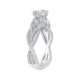 14 Kt White Gold Carizza Boutique Bridal Engagement Ring