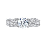 14 Kt White Gold Carizza Boutique Bridal Engagement Ring
