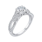 14 Kt White Gold Carizza Boutique Bridal Engagement Ring