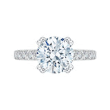 18 Kt White Gold Carizza Boutique Bridal Engagement Ring