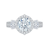 18 Kt White Gold Carizza Boutique Bridal Engagement Ring
